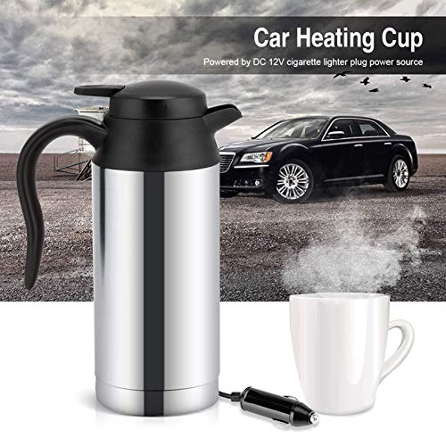 Hervidor eléctrico para auto 12V 750ml acero inoxidable miniatura 3