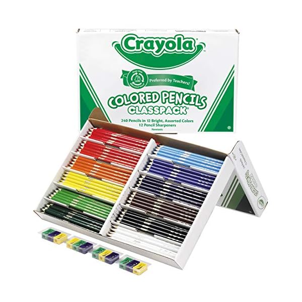 Crayola 68-8024 Buntstifte – Buntstifte (240 Stück), fest, Kinder, Jungen/Mädchen, mehrfarbig, 3,3 mm