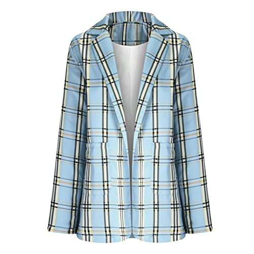 Womens Blazers Blazers Outfits for Women Turtle Neck Work Plaid Cardigan Fall Summer Blazers 20254