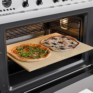 Extra Large Pizza Stone 24 Inch, Rectangular Pizza Grilling/Baking Stone 24″ x 18″, Industrial Commercial Home Oven Stone, Ideal for Grilling Baking Several Pizzas Bread