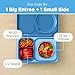 Omie OmieBox UP bento Box for Kids | Insulated Lunch Box | Leak Proof Vacuum Insulated Thermal Food jar | Cooler ice Pack | 2 Compartments (Cosmic Blue)