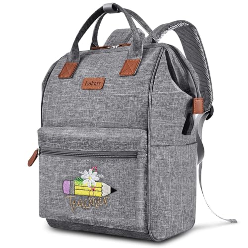 Srotek Mochila de enfermeira/mochila para laptop de 15,6 polegadas/bolsa de enfermagem para trabalho de enfermeira/bolsa clínica médica de saúde doméstica, Cinza, Large, Estilo 11