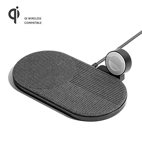 Native Union Drop XL Wireless Charger (Watch Edition)  Multi-Device Charging pad for iPhone & Qi Compatible Devices with Detachable Apple Watch Puck (Adapter for US, Europe and UK Included)