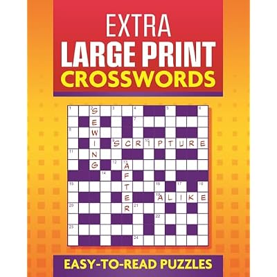 Extra Large Print Crosswords