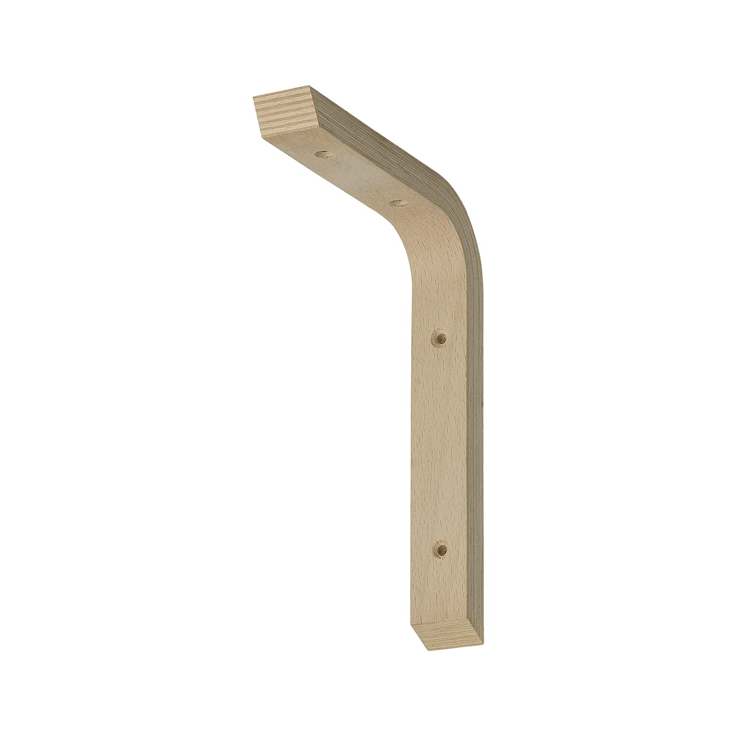 siwitec Schichtholzkonsole 100 x 150 x 28 mm aus Buche im 10er-Set, Regalwinkel aus Holz