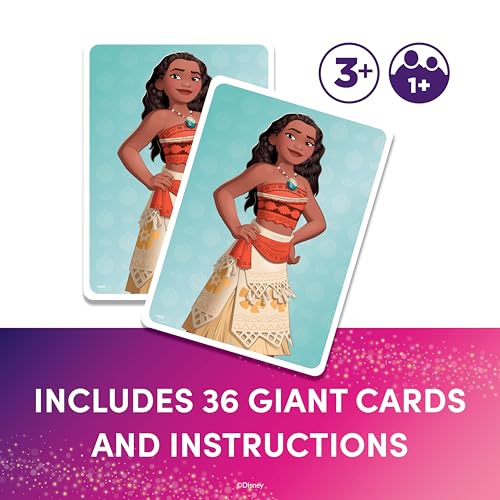 Image of Disney Princess Giant Matching Card Game, Memory Game, Jumbo Playing Cards | Disney Toys, Giant Card Games, Family Game Night, Travel Games, Playing Cards, Screen-Free, Travel Game, Holiday Game