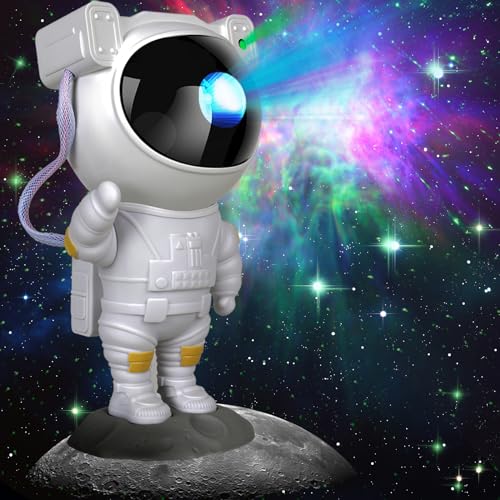FLEWKEN Astronaut Galaxy Projector - Spaceman Star Projector Night Light, Starry Nebula Ceiling LED Lamp with Timer and Remote, Gift for Kids Adults for Bedroom, Christmas, Birthdays, Valentine's Day FLEWKEN Astronaut Galaxy Projector - Spaceman Star Projector Night Light, Starry Nebula Ceiling LED Lamp with Timer and Remote, Gift for Kids Adults for Bedroom, Christmas, Birthdays, Valentine's Day
