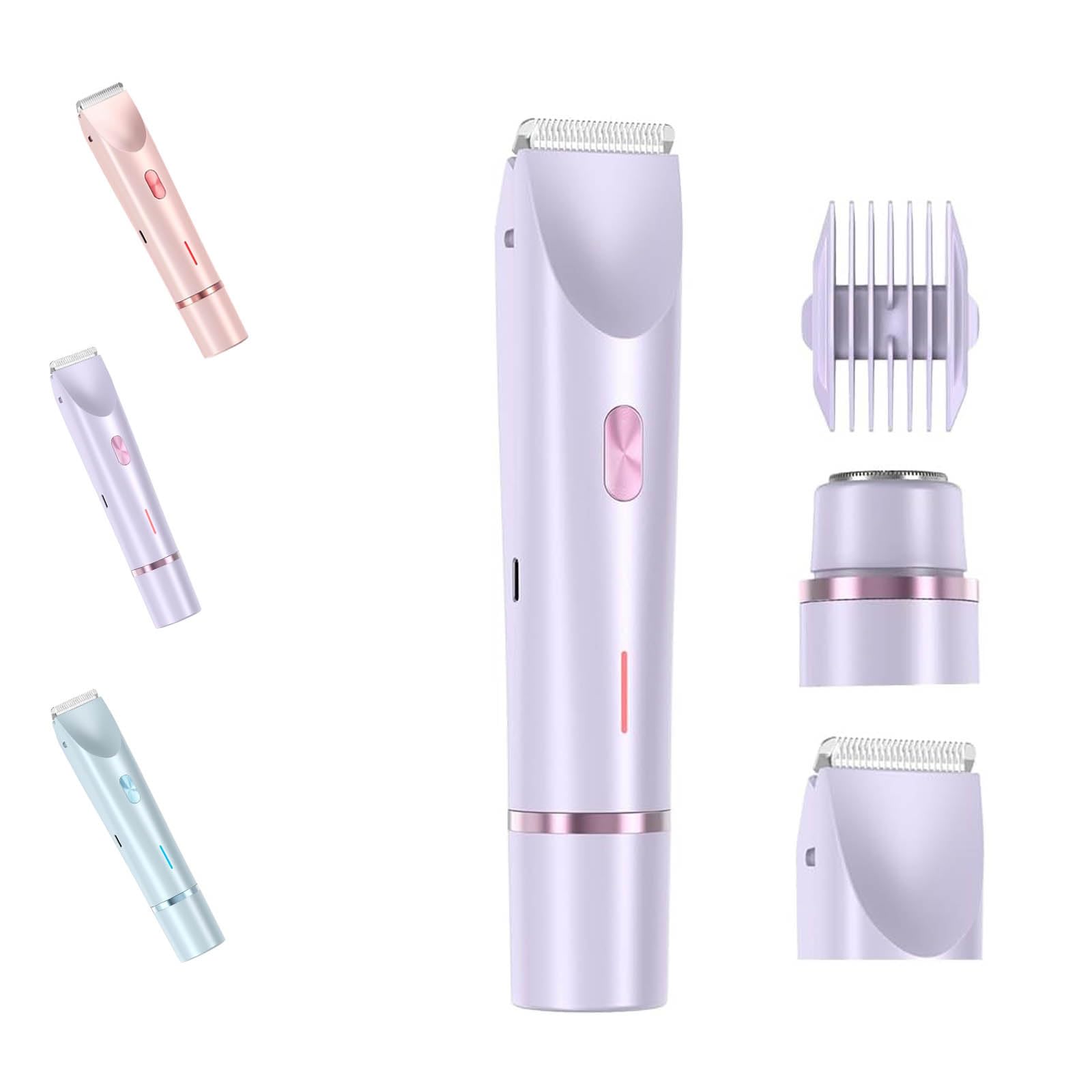 Ezme Razor, The Trimmie 2.0 by Ezme, Ezme Electric Shaver, Ezme Bikini Trimmer, 2 in 1 Double-Headed Waterproof Wet and Dry, for Underarms, Legs, Arms, Waterproof Electric Bikini Trimmer (B)