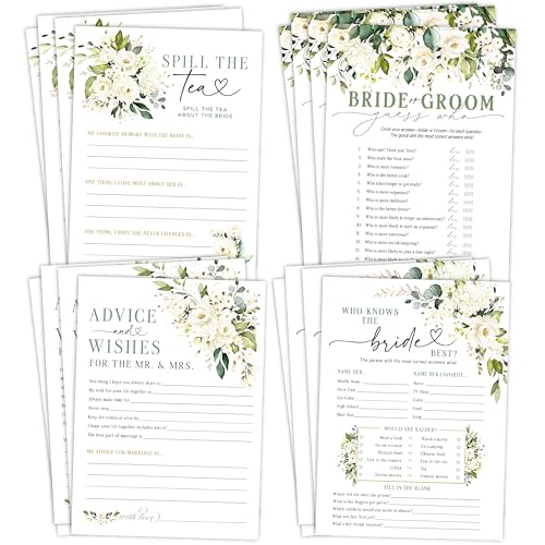 Jeu mariage floral avec cartes de vœux et conseils pour animer votre réception