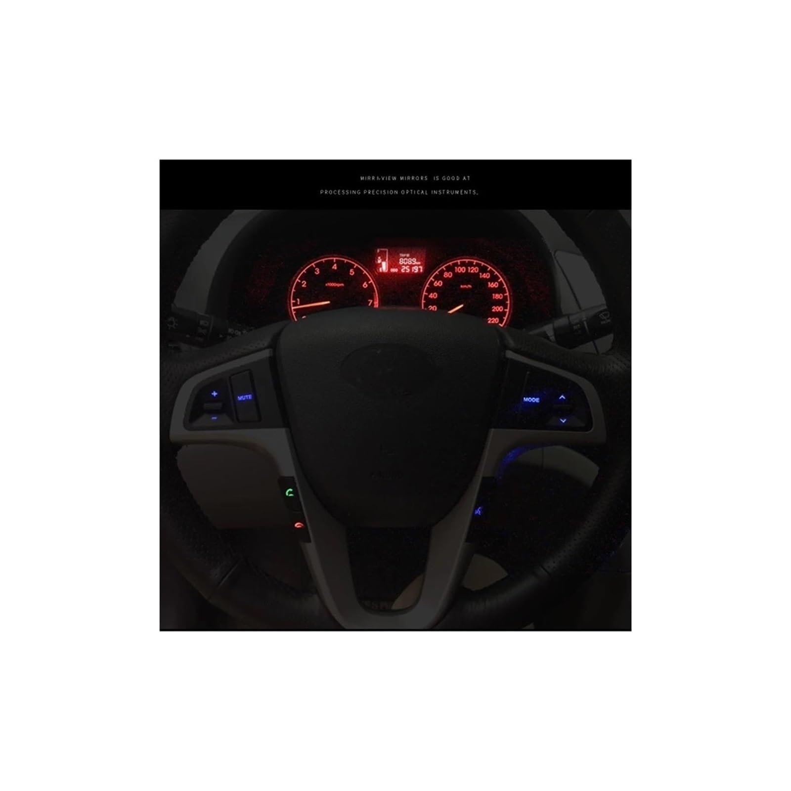 Volante Multifunzione Tasto Per Hyundai Per Verna Per Solaris Pulsanti Volante Multifunzione Volume Audio Interruttore Controllo Velocità Costante Retroilluminazione Blu | Upgraded