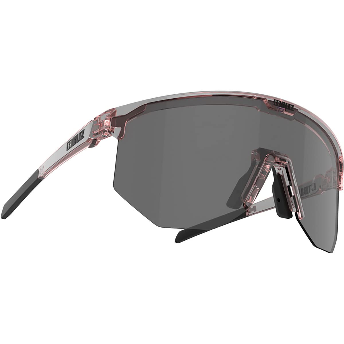 Bliz Hero Small Sportbrille, transparent pink-Smoke