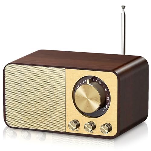 Bordeag Retro Radio mit Bluetooth Holzoptik