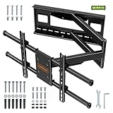 VonHaus TV Wall Bracket for 40-85" Screens, TV Bracket with 1m+ Extra Long Articulated Arm & Spirit Level, Wall Mount with Full Tilt & Swivel, 50kg Capacity, Max VESA: 800x400mm