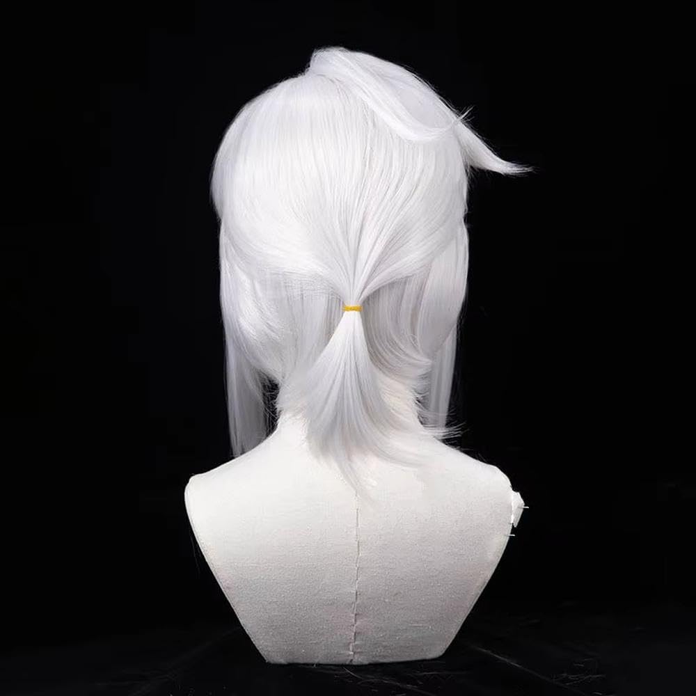 Haarpflege Weiße Kurze Glatte Haarperücke Für Party Cosplay Perücken