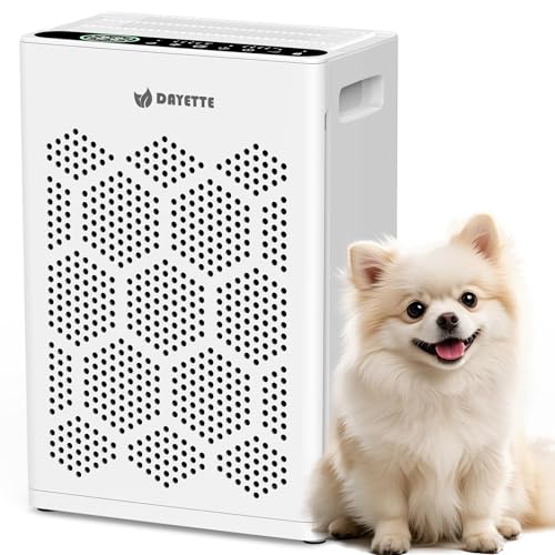 Image of DAYETTE Air Purifiers for Home Large Room Up to 2400 Ft with Fragrance, Smart WiFi Alexa Control,Auto Mode, HEPA 14 Air Purifier with Washable Prefilter for Bedroom, Dorm Room, Pets, Office