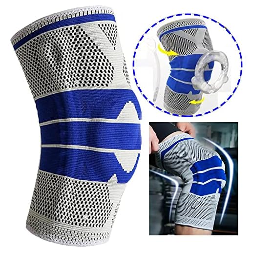 Joelheira Compressao Ortopedica Gel Silicone Suporte Patela Joelho Perna Atletismo Corrida Futebol Alivia Dores Tensoes Musculos Circulaçao Corpo