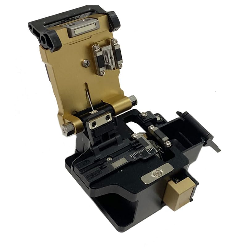 Fiber Optic Cleaver Automatic Stability TAWAA FC-30 Cutter with 48,000 Cleaves Cleaver Angle <0.5° Built in Wast Bin for 250μm 900μm 3.0mm Fiber Cable and Flat Cable Double Fixtures CT-30A Cleaver