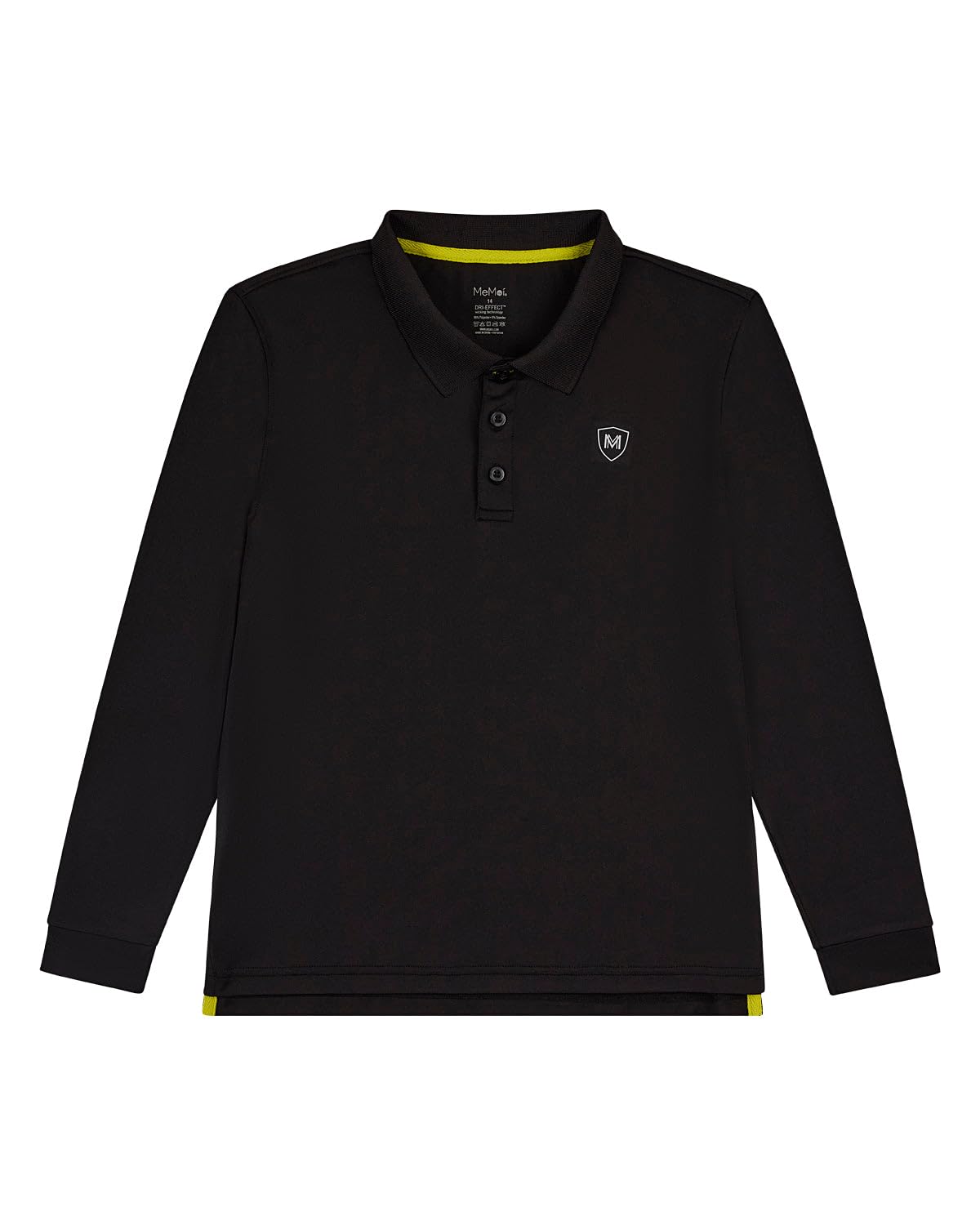 Boys Long Sleeve Polo Shirt, Flexible Strech Fit, Moisture Control Fabric, Great for School &amp; Everyday Wear, Pair with Jeans &amp; Dress Pants