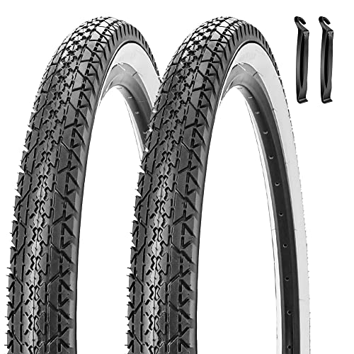26x2.125 White Sidewall Folding Tires