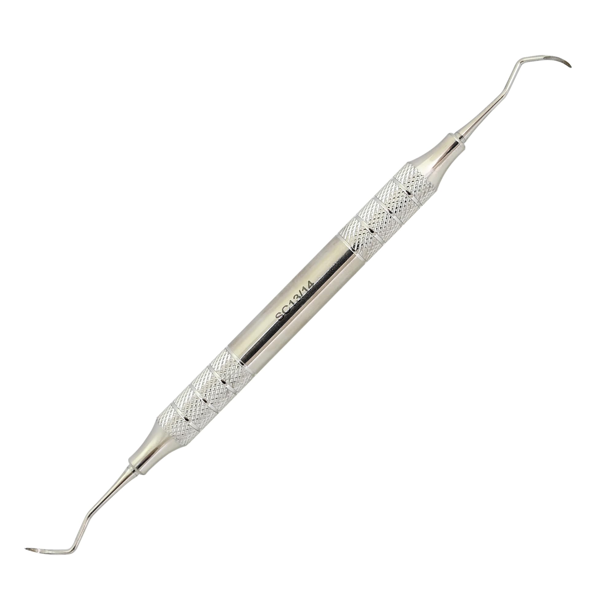 MASTERYD Dental Universal Curette SC 13-14 Columbia Posterior Scaling Root Planing Scaler Subgingival Calculus Remover Hollow Handle with Knurled Texture Handle Dental Periodontal Instruments.