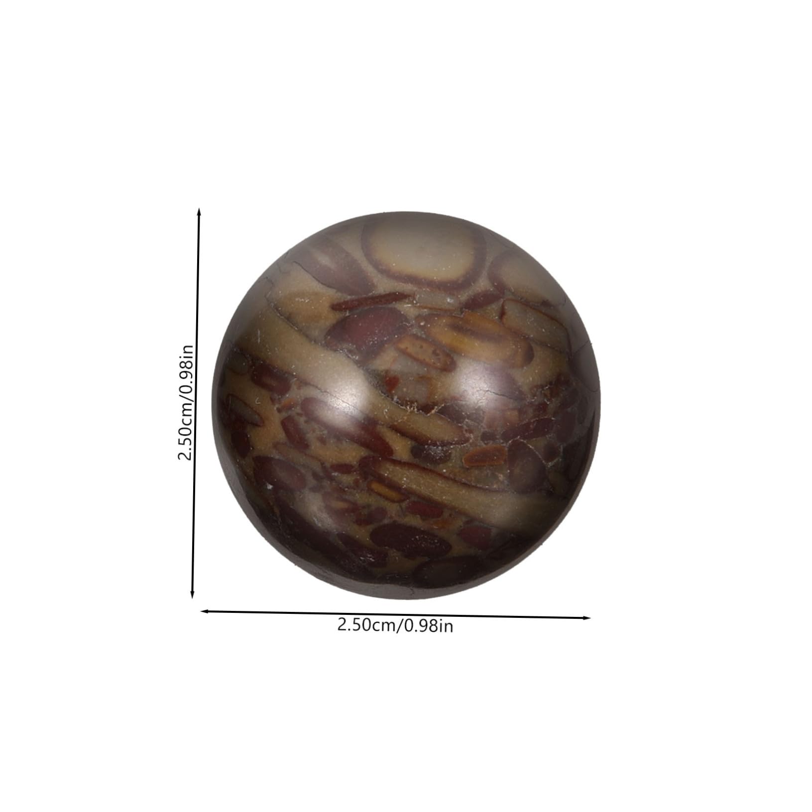 NULYLU 2pcs Jade Massage Balls Small Hand Exercise Balls for Muscle Relaxation Portable Smooth Stone Rolling