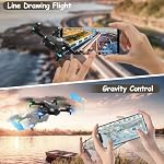 T26 Drone avec caméra pour adultes - RC Drones pour enfants avec 1080P HD Vidéo en direct, FPV Drone avec 24mins Capteur de vol/d'altitude/mode sans tête/gravité pour les débutants