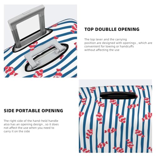 Clown Fish For Travel Luggage Cover Suitcase Protector Fits 18-32 Inch Travel Luggage Protector Elastic Luggage Anti-Scratch Suitcase Cover3