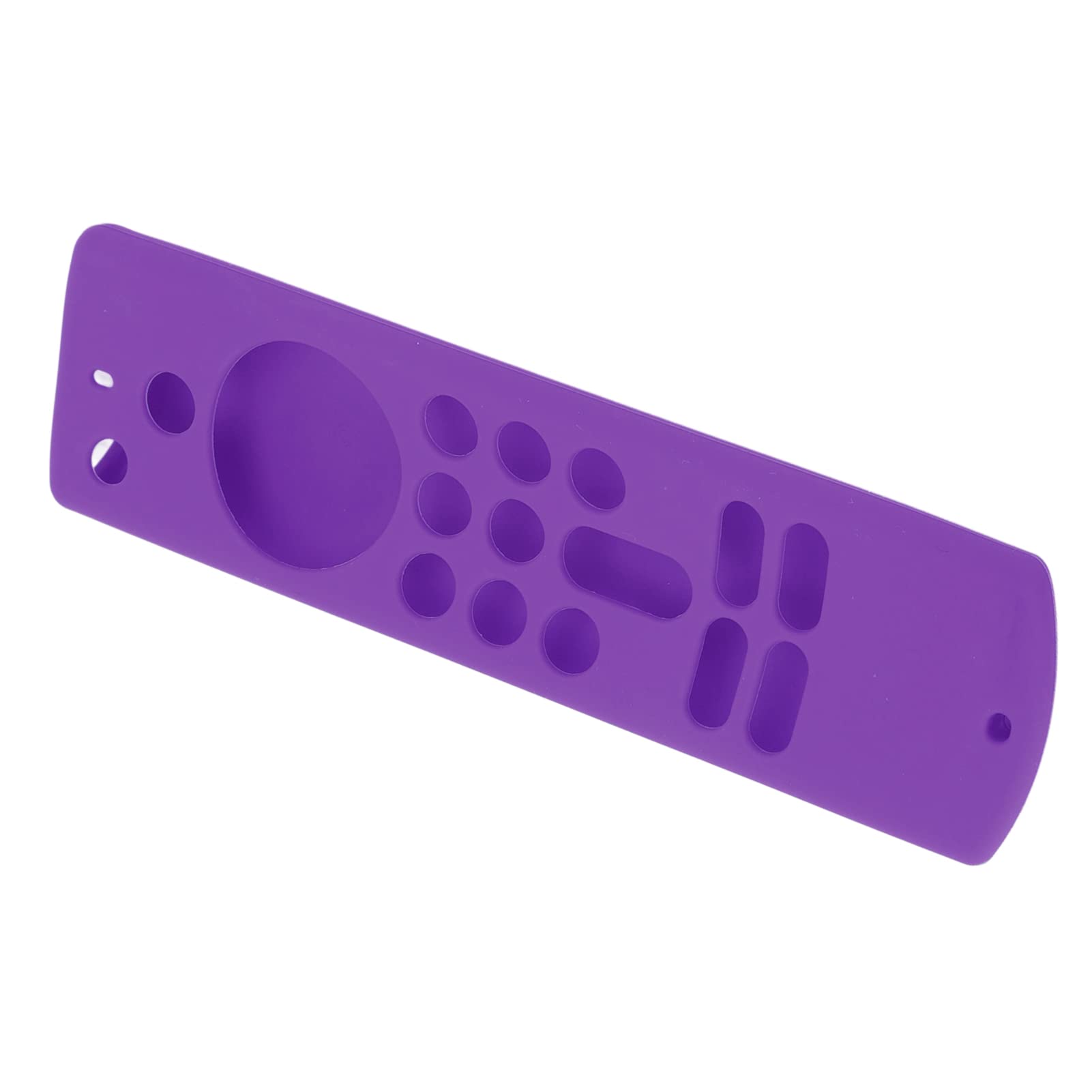 Funda Protectora de Silicona Suave para Mando a Distancia TV Stick, Antideslizante con Cordón, Recortes Precisos, Ligera, 3.ª Generación (Conjunto Morado)