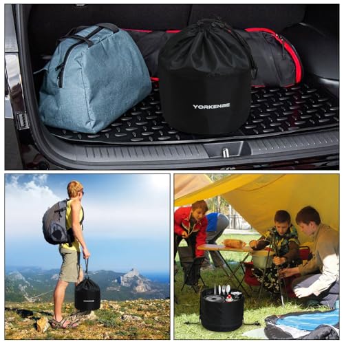 Bolsa Organizadora para Cocina de Camping Yorkenbe, Alta Capacidad, Resistente al Agua, con Cordón Ajustable miniatura 6