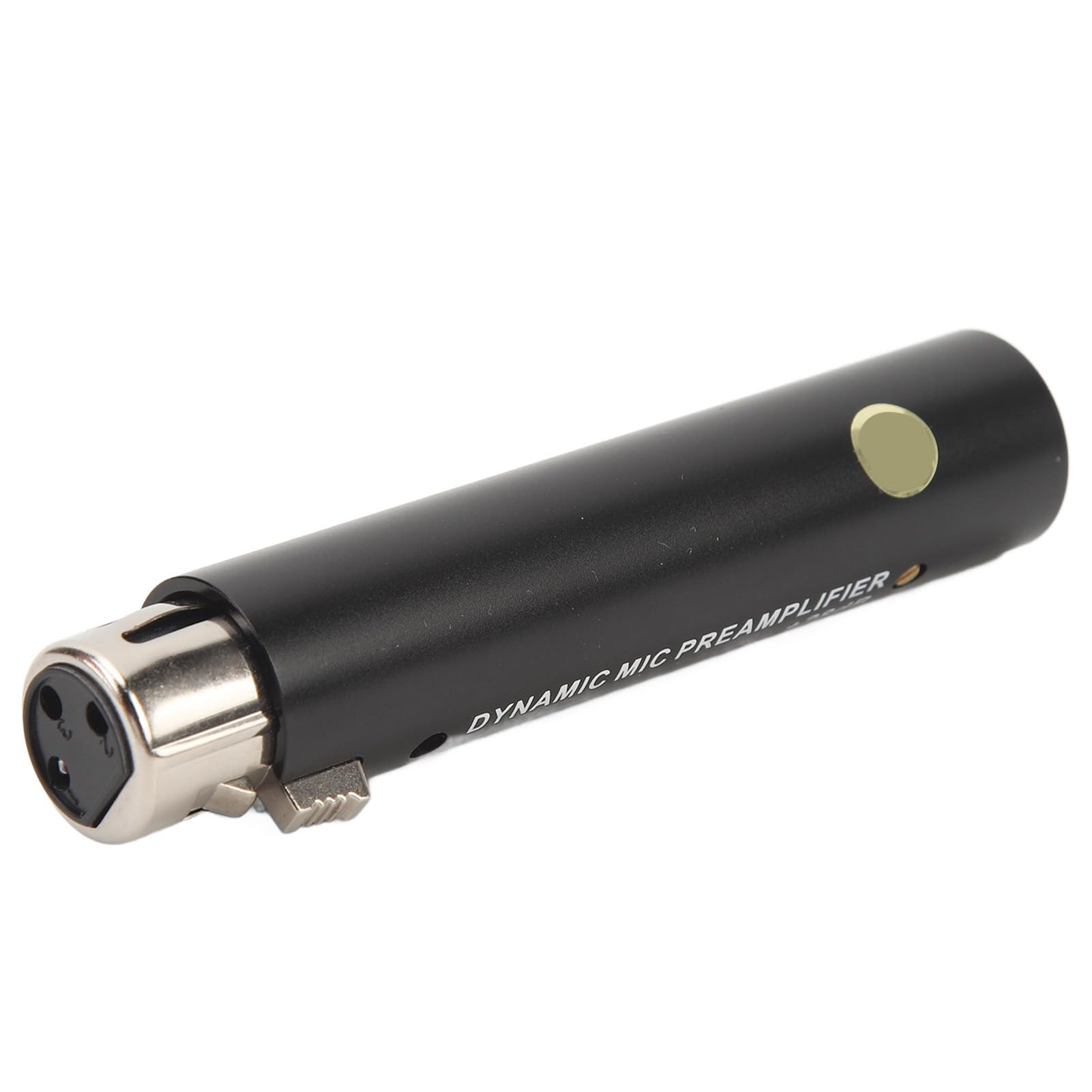 Preamplificador de micrófono en línea, amplificador de micrófono portátil para micrófonos dinámicos, hasta +28dB, ganancia de preamplificador de micrófono para estudio, podcasts