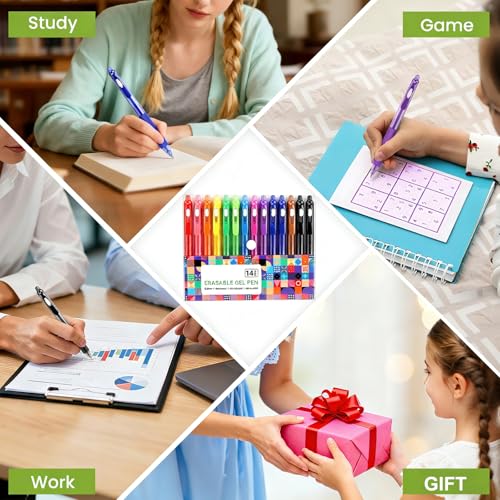 Stylos gel effaçables pointe 0,7 mm dessin esquisse enseignants