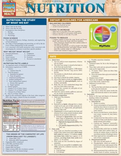 Nutrition: QuickStudy Laminated Reference Guide (Quick Study Health)