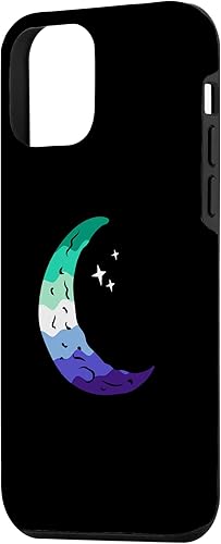 Vista 38 de Funda para iPhone 11 Pro Max Sutil MLM Pride Moon Phase Vintage LGBT Gay MLM Masculino