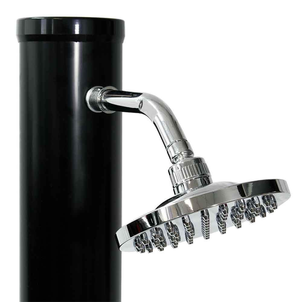 BAKAJI Douche Solaire pour Jardin, Piscine, extérieur, Camping, réservoir 20 l avec Pomme de Douche réglable, Lave Pieds, mélangeur d'eau Chaude, raccord Tuyau de Jardin, Dimensions 214 x 11,5 x 11,5