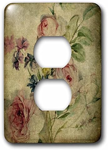 3dRose lsp_173503_6 Vintage Florals Grunge By Angel & Spot Outlet Cover, image 5