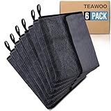 TEAWOO Shiny Wipes Shower Cleaning Cloth, Ultra Absorbent Car Drying Towel, 2 Pack 16 x 24 inch Microfiber Cleaning Cloth for Car, Bath & Househood