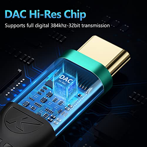 Image of Kinsound USB C to 3.5 mm Jack Audio Connector (Green)