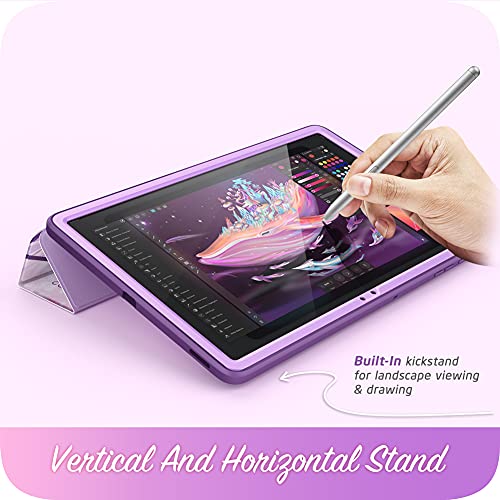 Image of i-Blason Cosmo Case for Samsung Galaxy Tab S7 FE 12.4 inch 2021 Release Only, Full-Body Trifold with Built-in Screen Protector Protective Smart Cover with Auto Sleep /Wake & Pencil Holder (Ameth)