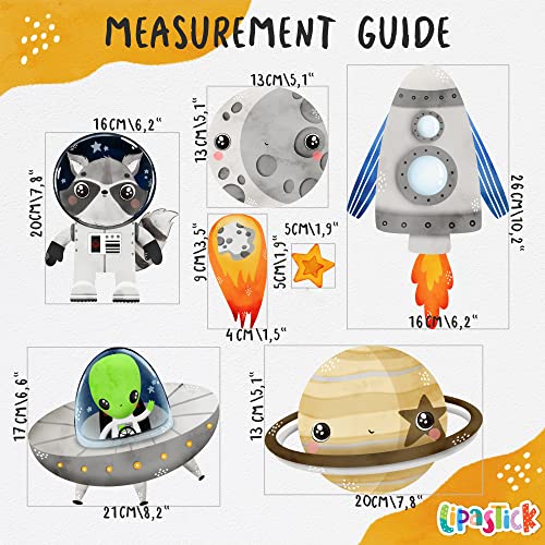 Lipastick Solar System Wall Decals For Kids - Space Wall Stickers Boys Room Wall Decor - Galaxy Wall Decor Playroom - Vinyl Wall Decal - Kids Peel And Stick Wallpaper - Removable Wall Decorations S Size (S, 7202103) #TOP5