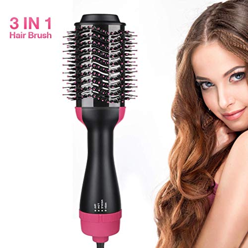 Brosse Soufflante, Brosse Sèche-cheveux,1000W Brush/Peigne Lissante,Sèche Cheveux Volumisant pour Tous Types de Cheveux [Température Réglable] [Anti-Brûlure] [Chauffage Rapide]