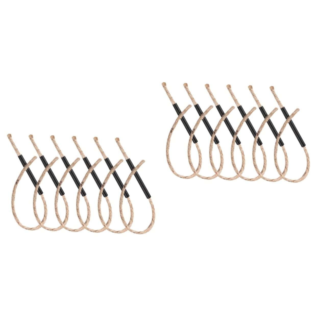 Uonlytech 12 Sets Outdoor Fire Starter Tool Rope Igniter with Wick for Camping Hiking BBQ Emergency Firestarters with Wick for Camping