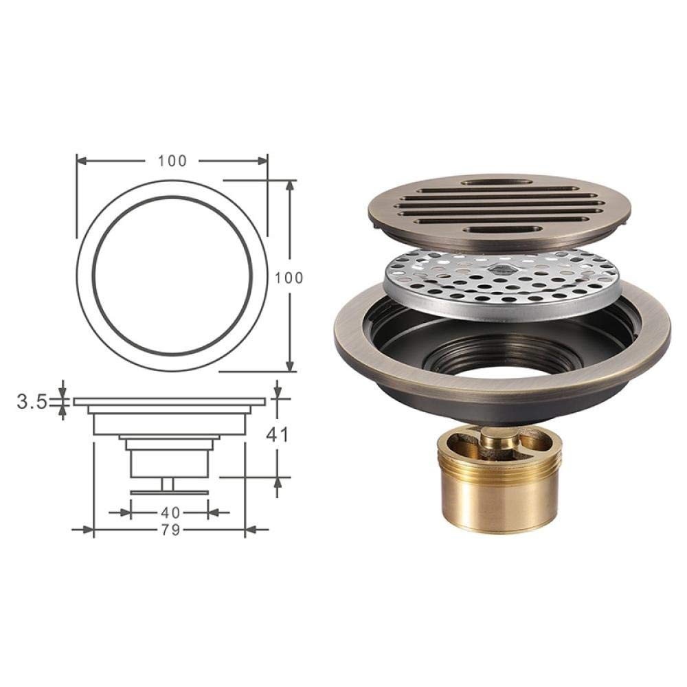 Desagüe de Piso, desagüe de Piso, desagüe Frap, nuevos desagües, desagües de desechos de Cobre, Cubierta antiolor, desagüe de Ducha, Juegos de Accesorios de baño 2