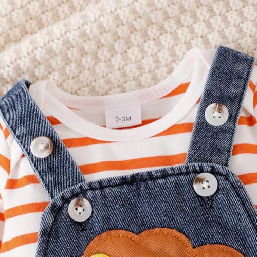 Image of Baby Boy Clothes Newborn Long Sleeve Romper Cartoon Animal Jeans Suspender Overalls Jumpsuit Fall Outfits 0-18 Months