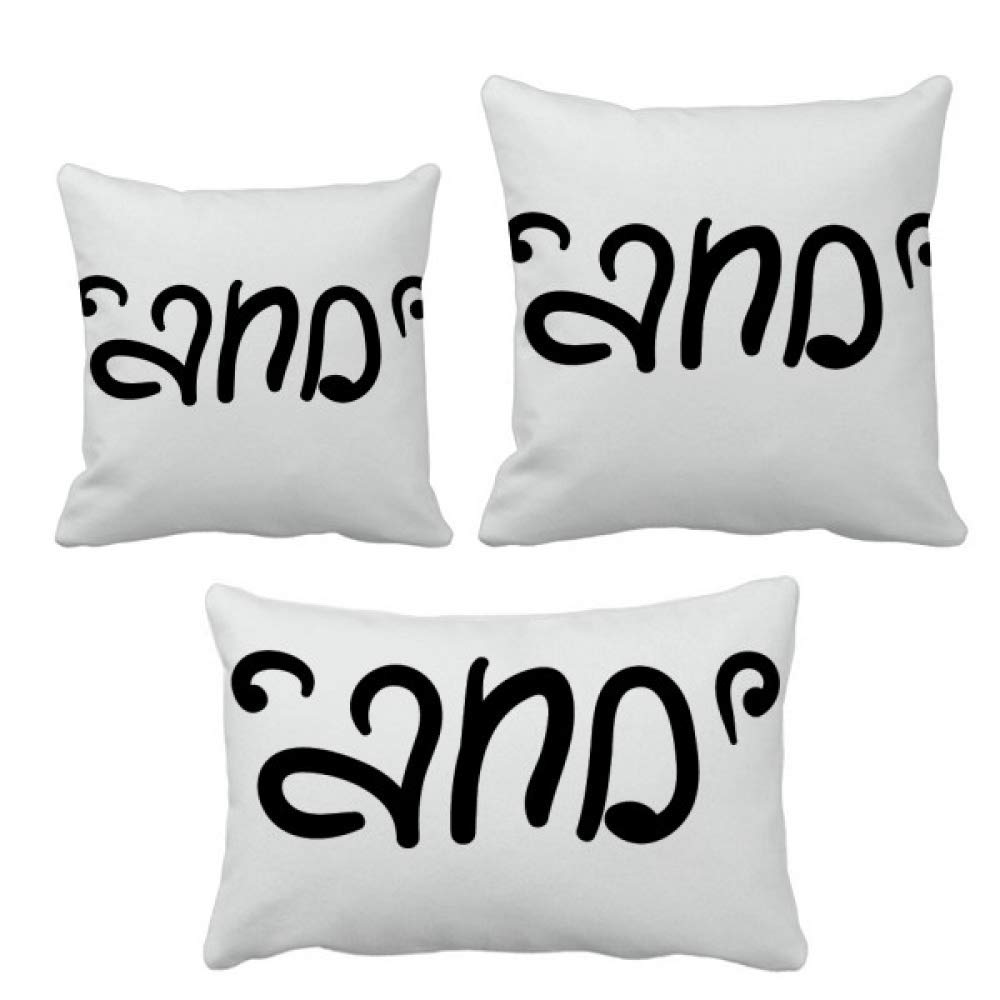 Coussin de style drôle ensemble de qualité supérieure avec insert moelleux pour décoration pure