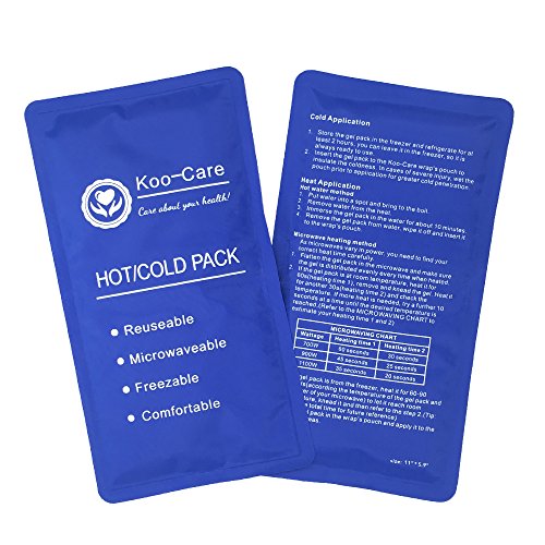 image for Koo-Care 2 Flexible Gel Ice Pack and 1 Wrap with Elastic Strap for Hot
