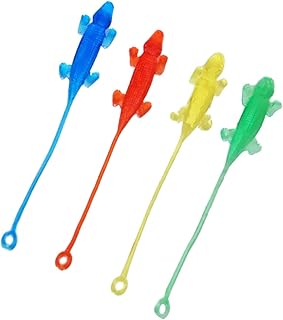 CIYODO 20 Peças Brinquedo De Lagarto Brinquedos De Animais Brinquedos Elásticos Brinquedos De Lagartos De Borracha Pegajosa Brinquedos Pegajosos Elásticos Para Crianças Elasticidade