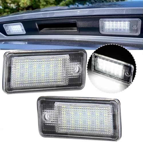 Luz de matrícula para A4 S4 luces de matrícula traseras coche lámpara automática 2 piezas 5