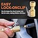 SAFELIFE Brass Air Chuck Closed Flow Tire Chuck Heavy Duty Lock on Tire Inflator Chuck with Clip