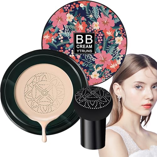 Base De Maquillaje BB Cream, Base De Maquillaje Facial Con Cojín Ďe Aire Hidratante, B́ase Đe Ḿaquillaje Corrector Hidratante Para Mujeres Y Niñas