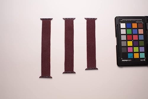 Miniatura 3 de ZAGG Gear4 - Correa elástica trenzada Solo Loop - SM - Vino - Compatible con Apple Watch de 1.49, 1.57, 1.61 pulgadas, correas elásticas para iWatch